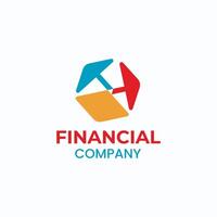 Finance logo template illustration Free vector