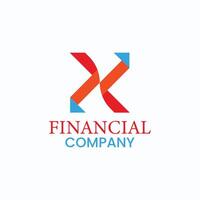 Finanzas logo modelo ilustración gratis vector