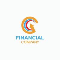 Finanzas logo modelo ilustración gratis vector