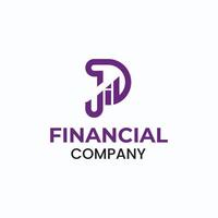 Finanzas logo modelo ilustración gratis vector