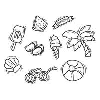 Summer Icon illustration, Summer Bakground Icon vector