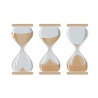 Sand Watch Icon Set Hourglass Symbol Illustration vector