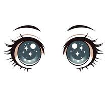 Anime Eyes Illustration vector