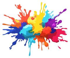 Colorful bright splash. isolated illustration vector