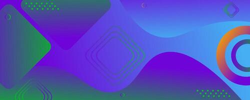 Abstract blue banner background. Futuristic banner concept vector