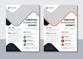 Business Flyer Design Template, Annual Report, layout, Free vector