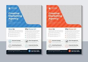 Corporate Flyer Design Template, layout, Annual Report, Free vector