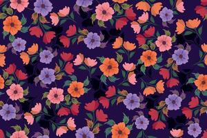 flower pattern background vector