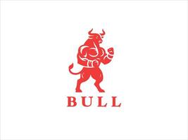 Bull Fighting Logo vector