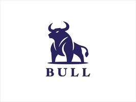 Bull logo design icon symbol template. vector