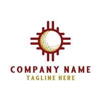golf logo. golf ball as a perfect icon for the sport of golf vector