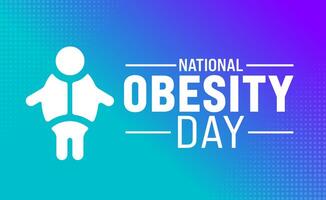 World Obesity Day background template. Holiday concept. use to background, banner, placard, card, and poster design template with text inscription and standard color. vector