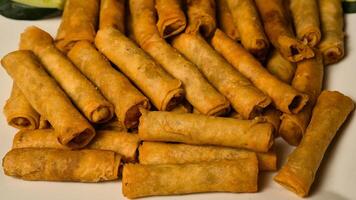 frito lumpia plato foto