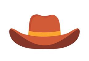 Cowboy Hat. Western brown hat in vintage style. vector