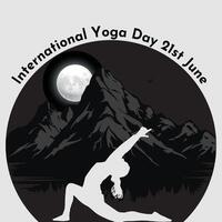 dia internacional del yoga vector