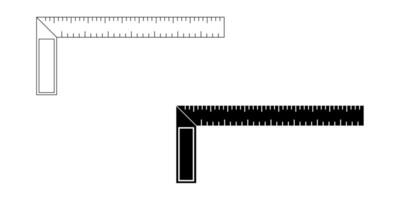 tratar cuadrado icono conjunto aislado en blanco antecedentes vector