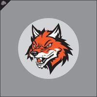 Head red fox. . EPS. vector