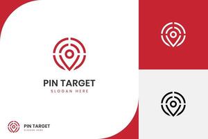 Pin signal GPS logo icon design. direction target pin map graphic symbol elements vector