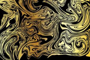 special liquid marbled background of golden and gold strokes vector