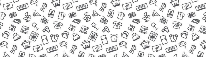 home appliance icon seamless pattern background wallpaper vector