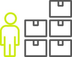 Control Line Two Color Icon vector