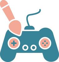 Controller Glyph Two Color Icon vector