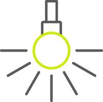 Headlight Line Two Color Icon vector