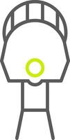 Skydiving Line Two Color Icon vector