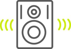Speakers Line Two Color Icon vector
