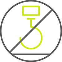 Use No Hooks Line Two Color Icon vector