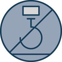 Use No Hooks Line Filled Grey Icon vector