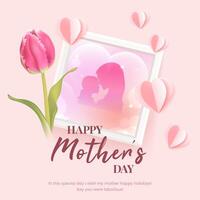 Elegant Mother's Day greeting design template vector