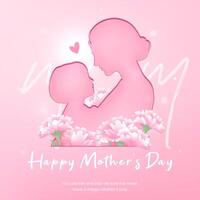 Elegant Mother's Day greeting design template vector