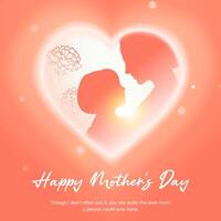 Elegant Mother's Day greeting design template vector