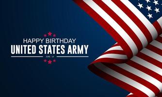 U.S. Army Birthday June 14 Background Illustration vector