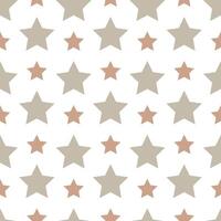 Seamless pattern with stars on white background vector