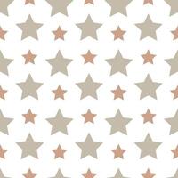 Seamless pattern with stars on white background vector