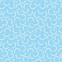 Seamless geometric pattern on blue background vector