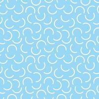 Seamless geometric pattern on blue background vector