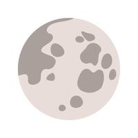 illustration of a moon vector