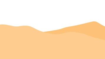 Desierto arena montaña paisaje marco frontera bandera antecedentes ilustración vector
