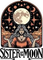 Sister of the moon vector