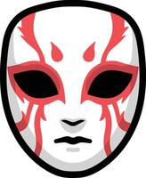 Scary mask design vector