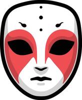 Scary mask design vector