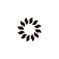 Sun, illustration, epic geometric symbol simple logo vector