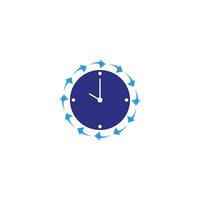 Clock, speed geometric symbol simple logo vector