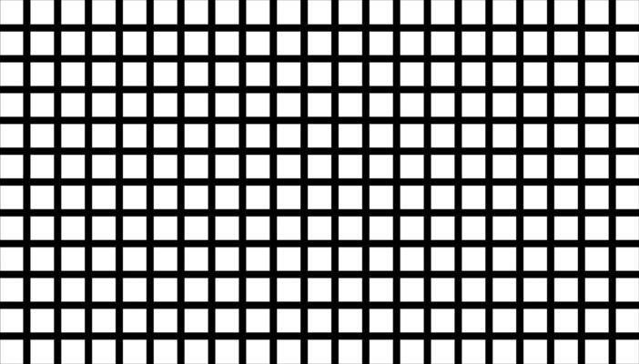 Black and white grid pattern. Monochromatic square grid. Abstract checkerboard design with equal squares. Simple design. Geometric backdrop digital wallpaper. Optical illusion. Rhythm and balance