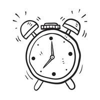 mano dibujado hora y reloj lineal iconos.tiempo gestión. Temporizador, velocidad, alarma, hora gestión, calendario símbolo ilustración. garabatear vector