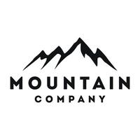 mount peak hill logo design template vector