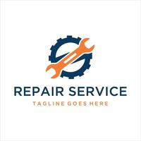 reparar Servicio herramientas logo diseño modelo vector